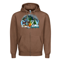 Chestnut cozy season Zipper Hoodie - FaDigitalArtStudio