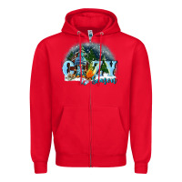 Red cozy season Zipper Hoodie - FaDigitalArtStudio