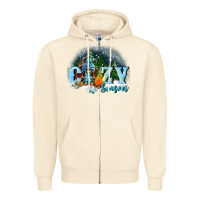 Sandshell cozy season Zipper Hoodie - FaDigitalArtStudio