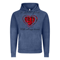 Vintage Denim I love you with all my heart Vintage Hoodie - Bettercallsaul