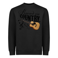 Black Raised On Country Country Life Country Music Lover Heavyweight Sweatshirt - tuanDangUi