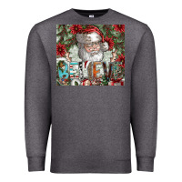 Charcoal Heather Believe Premium Sweatshirt - CowhideDigitalArt