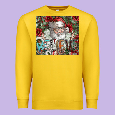 Believe Premium Sweatshirt Designed By Cowhidedigitalart