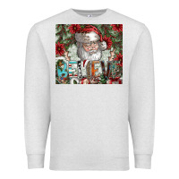 Oatmeal Heather Believe Premium Sweatshirt - CowhideDigitalArt
