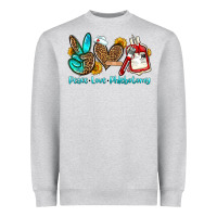 Peace Love Phlebotomy Heavyweight Sweatshirt | Teevron