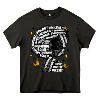 Asphalt black woman quotes Heavy Core Tee - MaliasSmallBusiness