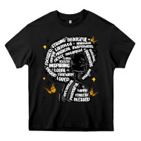 Black black woman quotes Heavy Core Tee - MaliasSmallBusiness