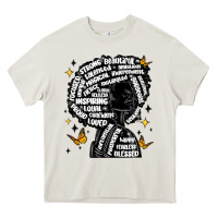 Black Woman Quotes Heavy Core Tee | Teevron
