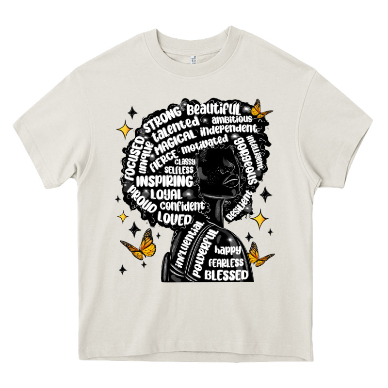 Black Woman Quotes Heavy Core Tee by MaliasSmallBusiness | Teevron
