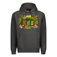 Charcoal Heather lucky nurse Premium Hoodie - FaDigitalArtStudio