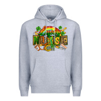 Heather Grey lucky nurse Premium Hoodie - FaDigitalArtStudio