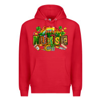 Red lucky nurse Premium Hoodie - FaDigitalArtStudio