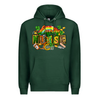 Sports Green lucky nurse Premium Hoodie - FaDigitalArtStudio