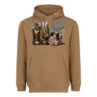 Toasted Coconut Happy Easter Heavyweight Hoodie - CowhideDigitalArt