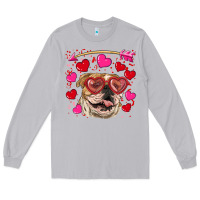 Moon Dust valentine's day  brown english bulldog Long Sleeve Tee - RanaPortraitStore