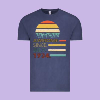 Awesome Since July 1934 Vintage Tee Designed By Bettercallsaul
