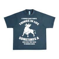 Midnight Navy Taurus Horoscope Urban Heavy Tee - Bettercallsaul