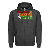 Charcoal Heather christmas baking team Zipper Hoodie - FaDigitalArtStudio