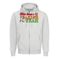 Dove Grey christmas baking team Zipper Hoodie - FaDigitalArtStudio