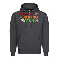 Smoke christmas baking team Zipper Hoodie - FaDigitalArtStudio