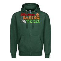 Sports Green christmas baking team Zipper Hoodie - FaDigitalArtStudio