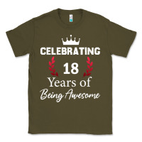 Army Green 18 years of being awesome, 18 year old birthday gi Classic Tee - tuanDangUi