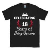 Black 18 years of being awesome, 18 year old birthday gi Classic Tee - tuanDangUi