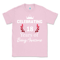 Bubblegum Pink 18 years of being awesome, 18 year old birthday gi Classic Tee - tuanDangUi