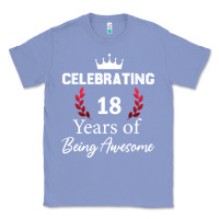 Colony Blue 18 years of being awesome, 18 year old birthday gi Classic Tee - tuanDangUi