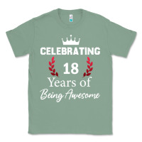 Sage 18 years of being awesome, 18 year old birthday gi Classic Tee - tuanDangUi