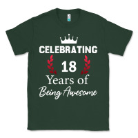 Sports Green 18 years of being awesome, 18 year old birthday gi Classic Tee - tuanDangUi