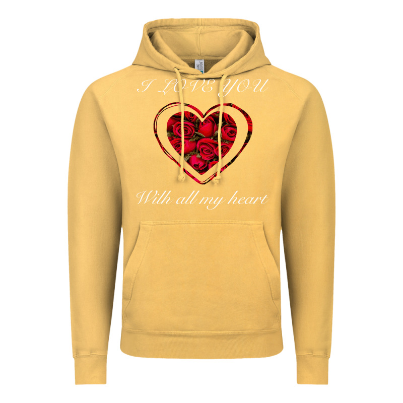 I Love You With All My Heart Vintage Hoodie by Bettercallsaul | Teevron