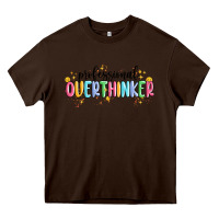 Chocolate Brown professional overthinker Heavy Core Tee - MaliasSmallBusiness