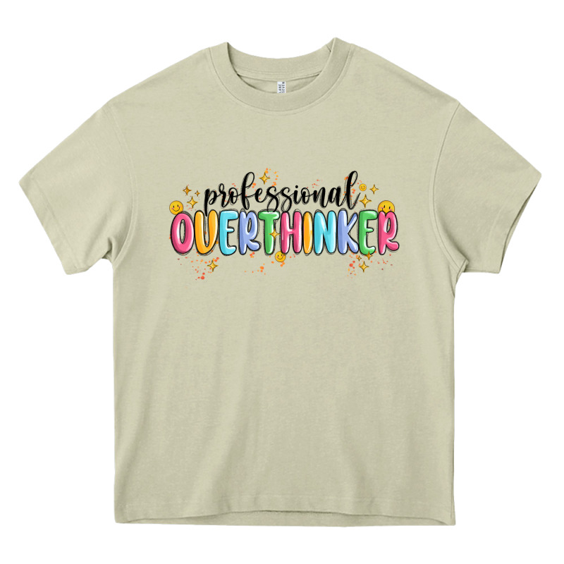 Professional Overthinker Heavy Core Tee by MaliasSmallBusiness | Teevron