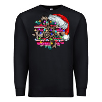 Black serape and leopard christmas Premium Sweatshirt - CowhideDigitalArt