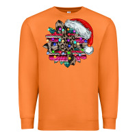 Carrot serape and leopard christmas Premium Sweatshirt - CowhideDigitalArt