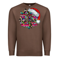 Chestnut serape and leopard christmas Premium Sweatshirt - CowhideDigitalArt