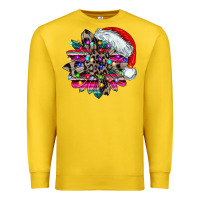 Lemon serape and leopard christmas Premium Sweatshirt - CowhideDigitalArt