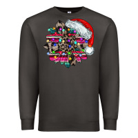 Smoke serape and leopard christmas Premium Sweatshirt - CowhideDigitalArt