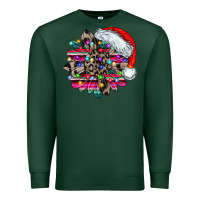Sports Green serape and leopard christmas Premium Sweatshirt - CowhideDigitalArt