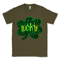 Army Green Lucky Shamrock St Patricks Day Classic Tee - Bettercallsaul