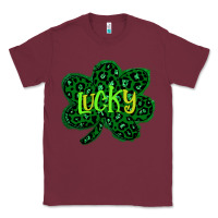 Burgundy Lucky Shamrock St Patricks Day Classic Tee - Bettercallsaul