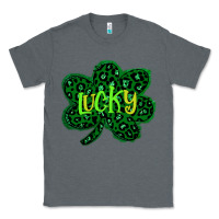 Charcoal Heather Lucky Shamrock St Patricks Day Classic Tee - Bettercallsaul