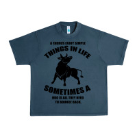 Midnight Navy Taurus Horoscope Urban Heavy Tee - Bettercallsaul