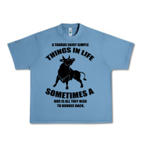 Pebble Blue Taurus Horoscope Urban Heavy Tee - Bettercallsaul