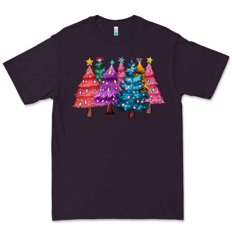 Christmas Trees And Lights Premium Tee by MaliasSmallBusiness | Teevron
