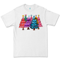 White christmas trees and lights Premium Tee - MaliasSmallBusiness