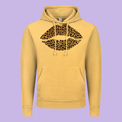 Leopard Lips Vintage Hoodie Designed By Bettercallsaul