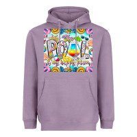 Lavender The Pool Is My Happy Place Heavyweight Hoodie - CowhideDigitalArt
