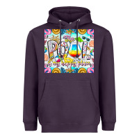 Plum The Pool Is My Happy Place Heavyweight Hoodie - CowhideDigitalArt
